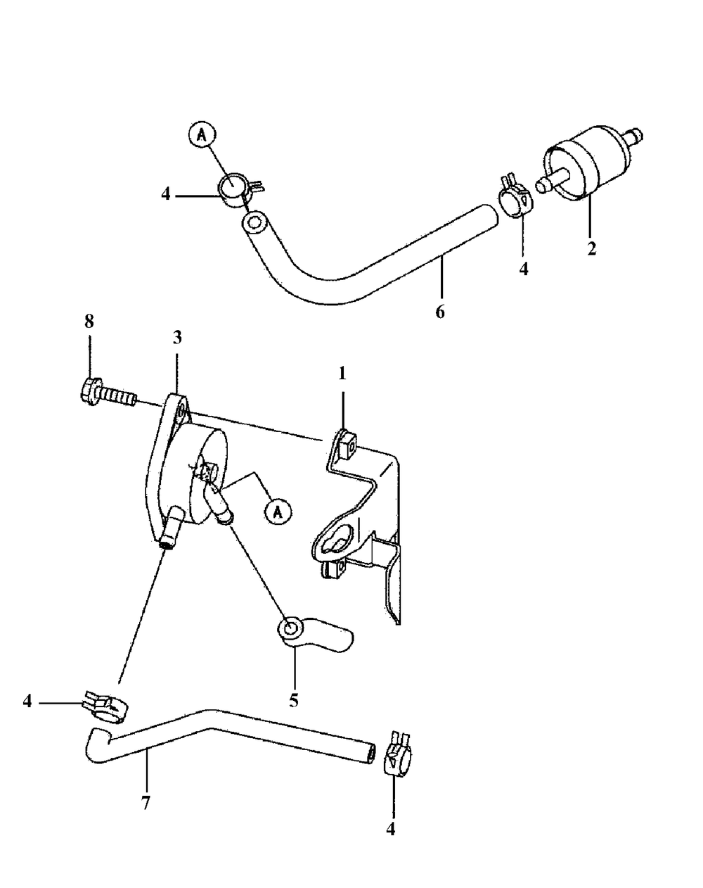Fh500v-Cs14 Fuel System Diagram and Parts List for H1748 55AE3D4S750-WAM Cub Cadet Lawn Mower